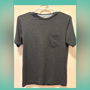 Chaps Dark Gray Short Sleeve Everyday Performance T Shirt